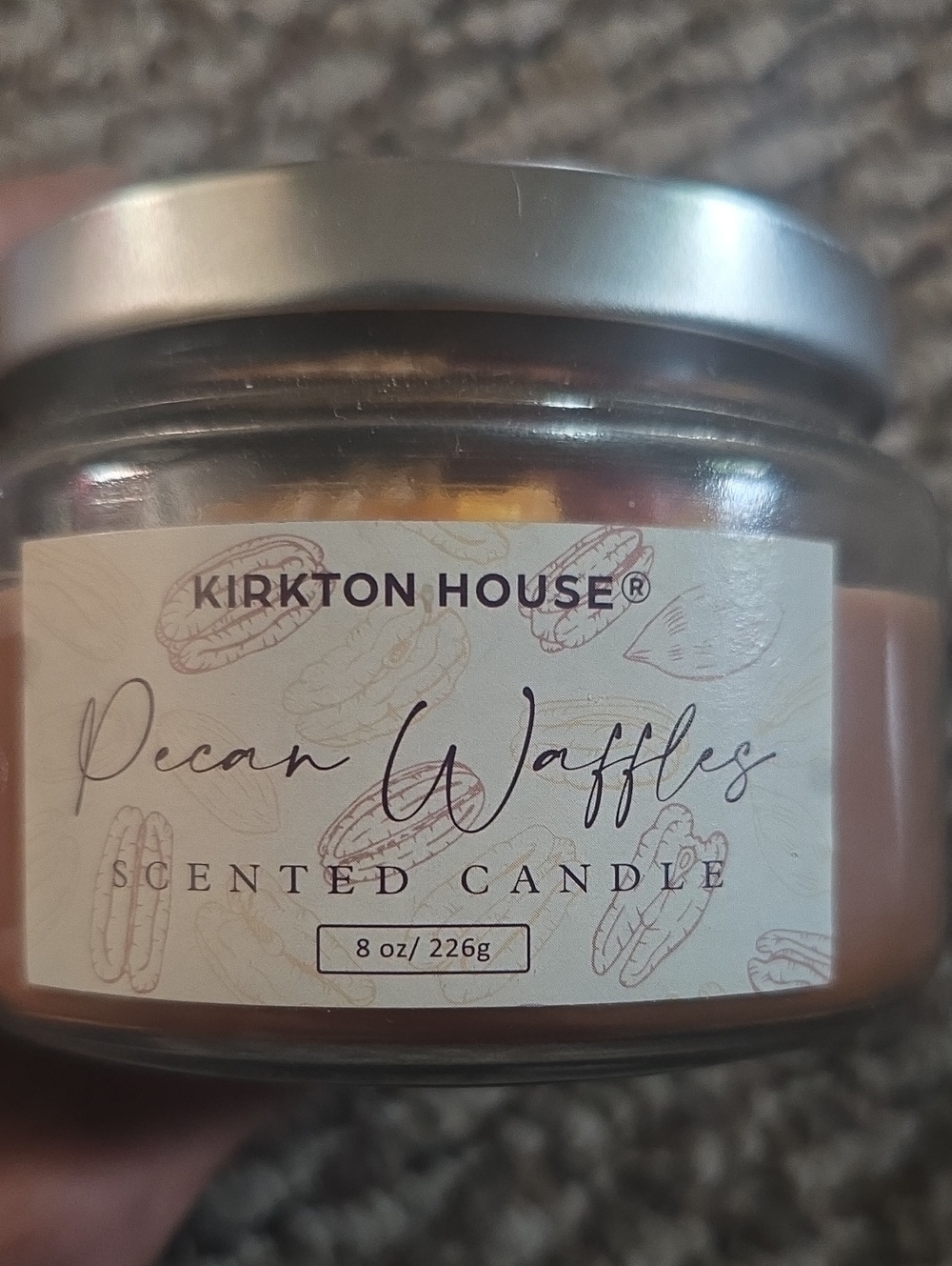 Molded Fall Jar Candle - Pecan Waffles